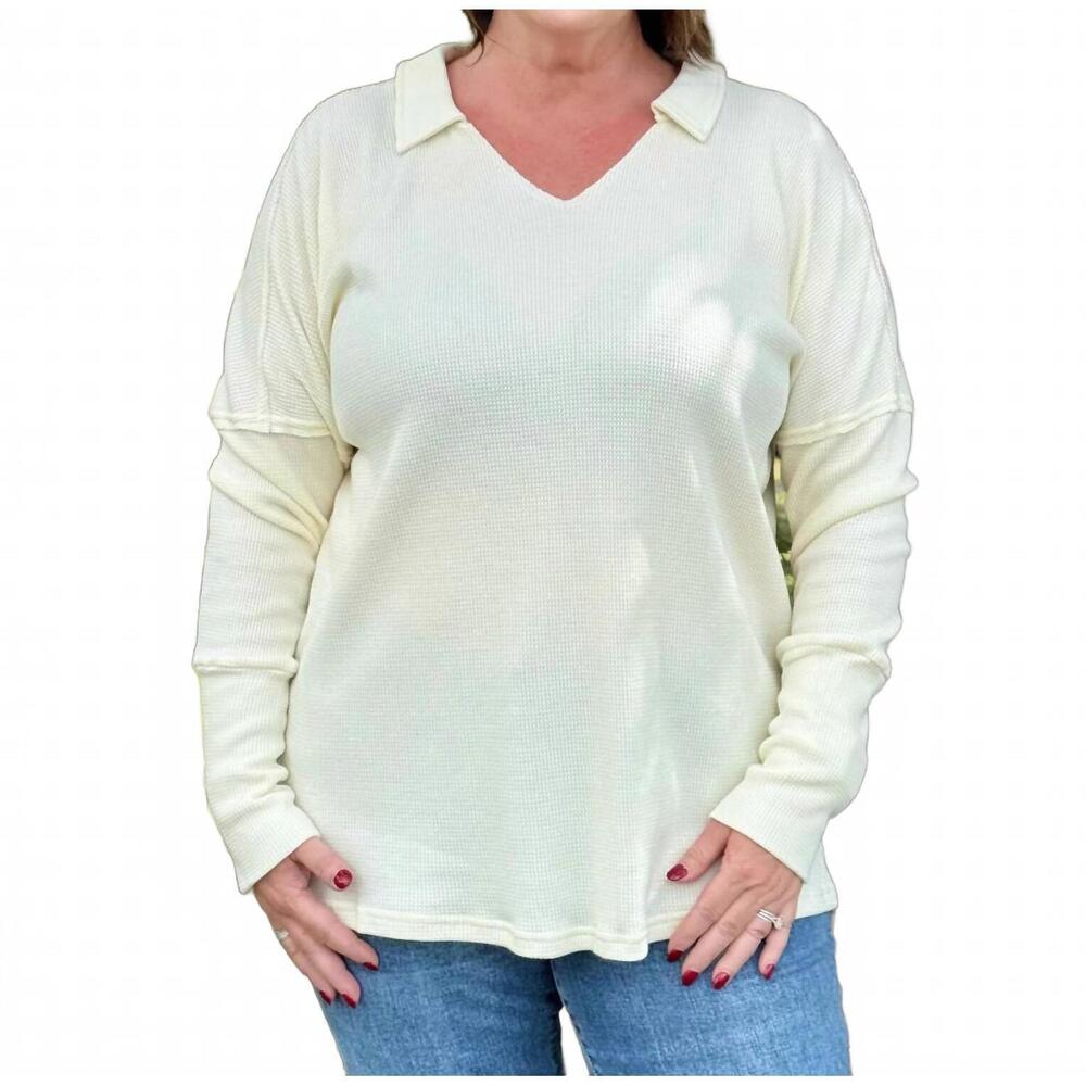 NEW SOUTHERN GRACE georgia top in ivory